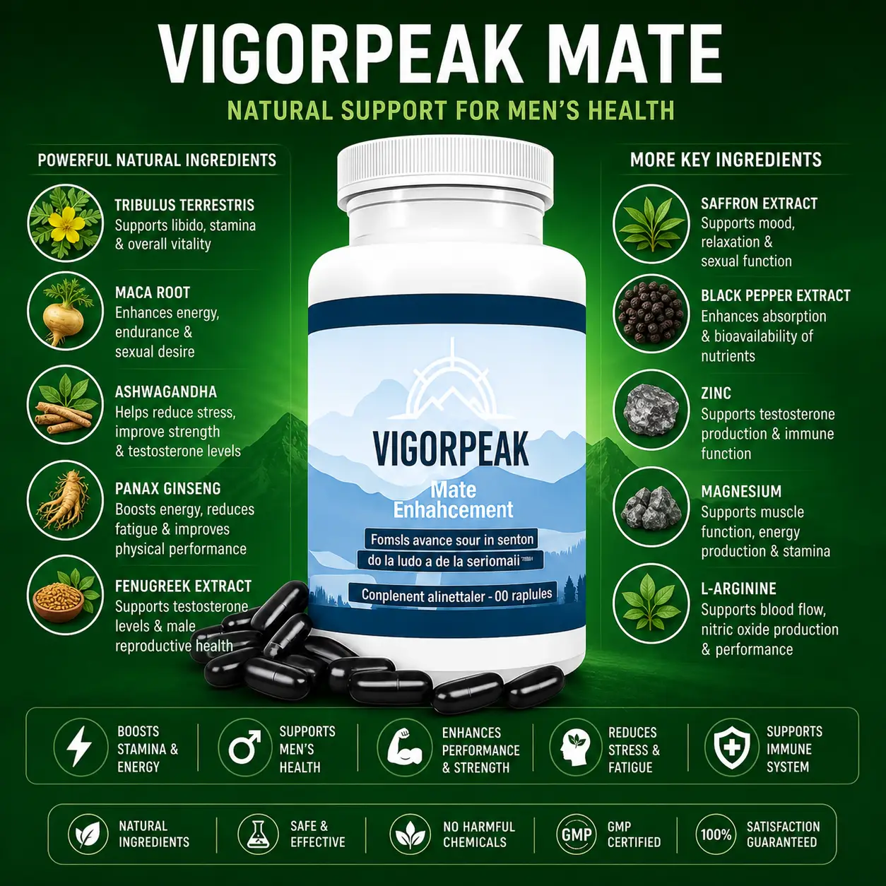vigor peak Key Ingredients